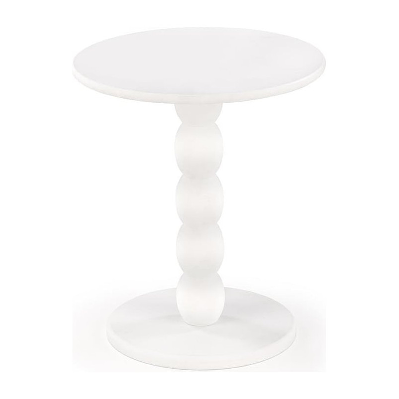 Stolik boczny okrągły Cirilla biały Halmar | 40cm