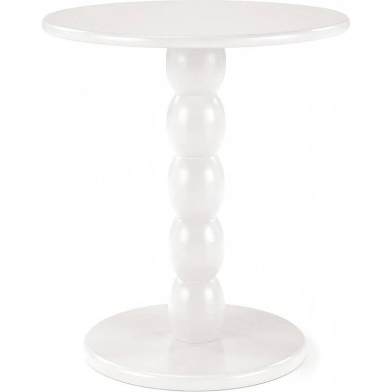 Stolik boczny okrągły Cirilla biały Halmar | 40cm