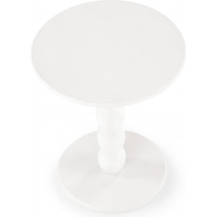 Stolik boczny okrągły Cirilla biały Halmar | 40cm