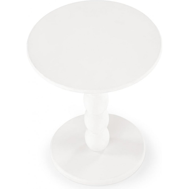Stolik boczny okrągły Cirilla biały Halmar | 40cm
