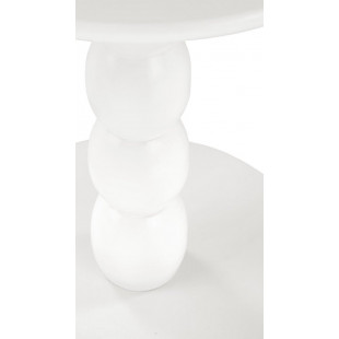 Stolik boczny okrągły Cirilla biały Halmar | 40cm
