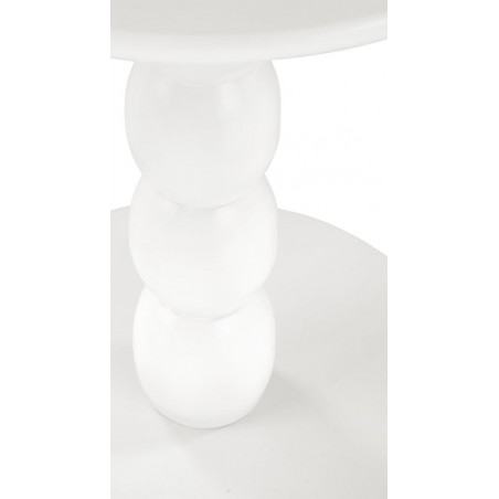 Stolik boczny okrągły Cirilla biały Halmar | 40cm