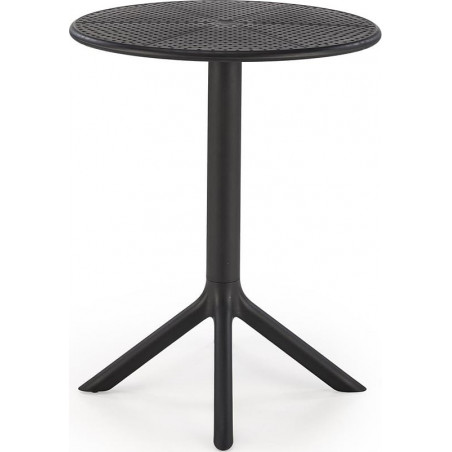 Stół zewnętrzny Calvo 60cm czarny Halmar | Meble ogrodowe