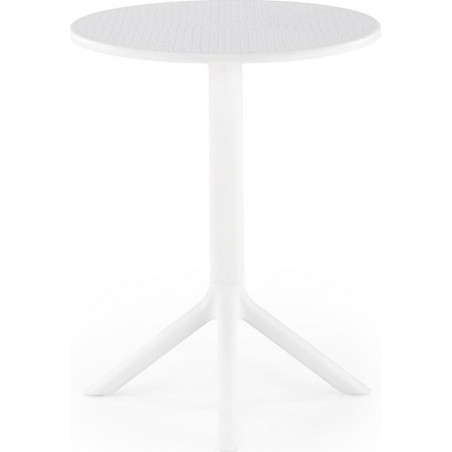 Stół ogrodowy Calvo 60cm biały Halmar | Meble ogrodowe