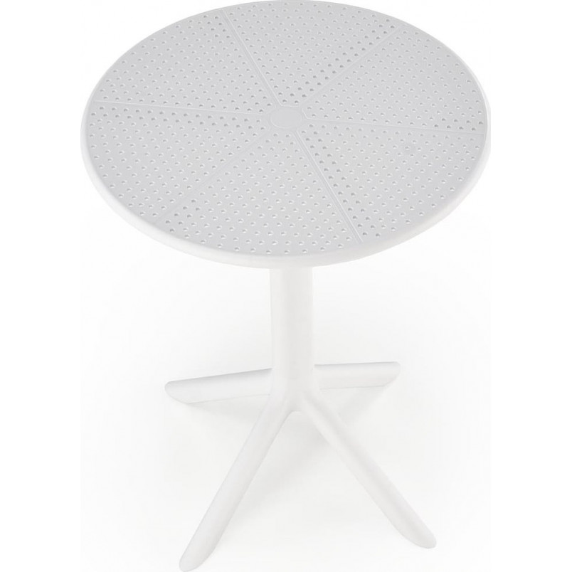 Stół ogrodowy Calvo 60cm biały Halmar | Meble ogrodowe