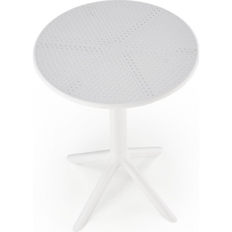 Stół ogrodowy Calvo 60cm biały Halmar | Meble ogrodowe