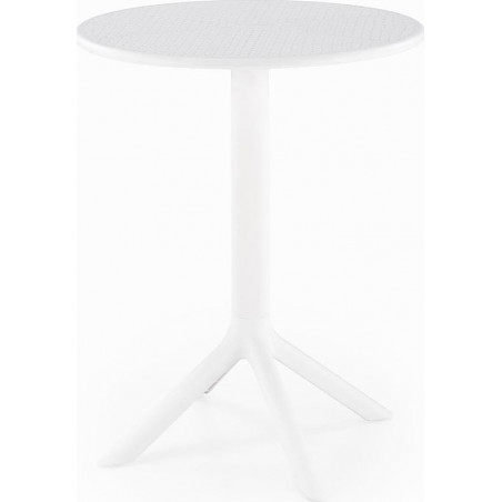 Stół ogrodowy Calvo 60cm biały Halmar | Meble ogrodowe
