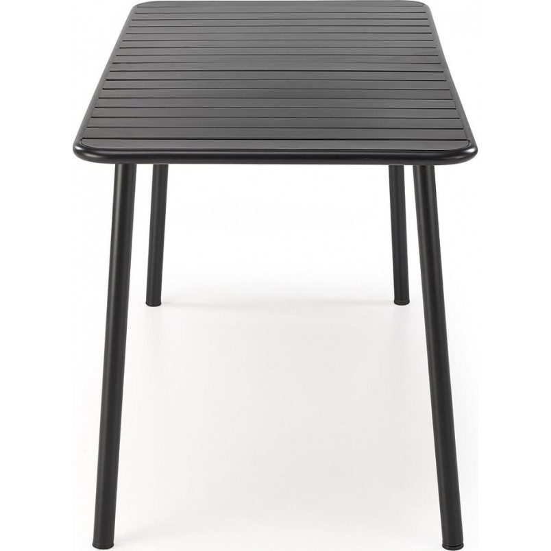 Stół metalowy prostokątny Bosco 140x70cm czarny - Halmar