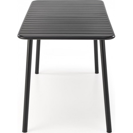 Stół metalowy prostokątny Bosco 140x70cm czarny - Halmar