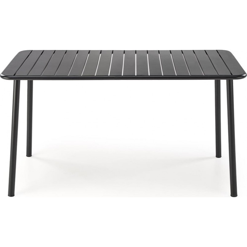 Stół metalowy prostokątny Bosco 140x70cm czarny - Halmar