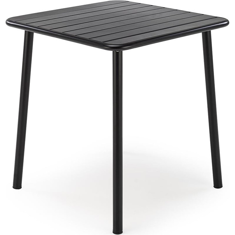 Stół metalowy kwadratowy Bosco 70x70 czarny Halmar - Kup teraz!