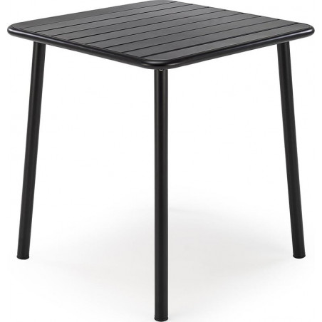 Stół metalowy kwadratowy Bosco 70x70 czarny Halmar - Kup teraz!