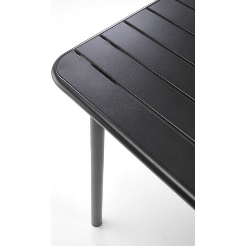 Stół metalowy kwadratowy Bosco 70x70 czarny Halmar - Kup teraz!