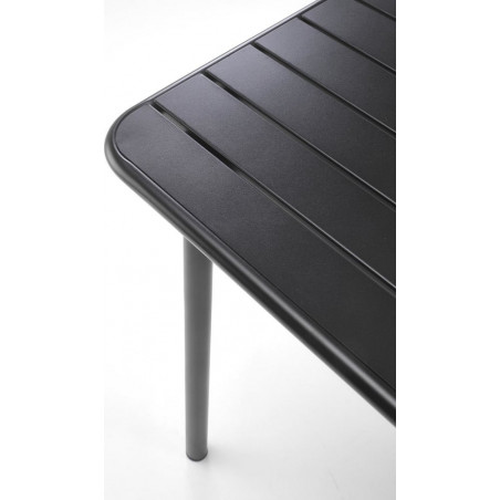 Stół metalowy kwadratowy Bosco 70x70 czarny Halmar - Kup teraz!