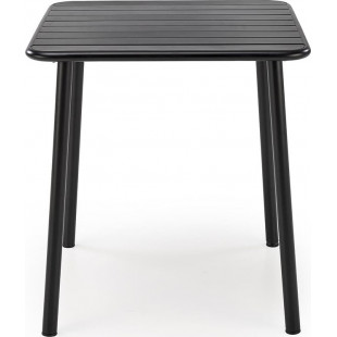 Stół metalowy kwadratowy Bosco 70x70 czarny Halmar - Kup teraz!