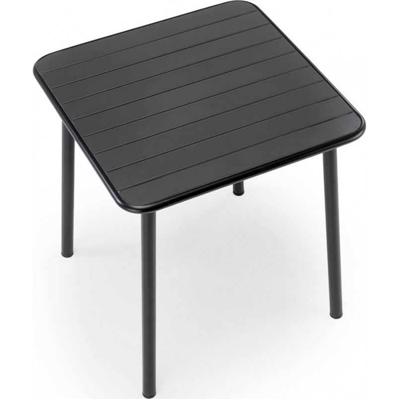 Stół metalowy kwadratowy Bosco 70x70 czarny Halmar - Kup teraz!