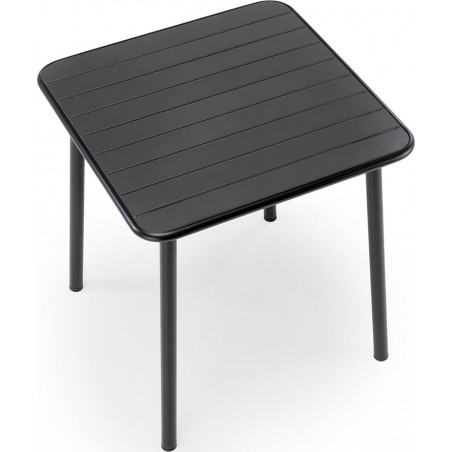 Stół metalowy kwadratowy Bosco 70x70 czarny Halmar - Kup teraz!