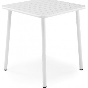 Stół metalowy kwadratowy Bosco 70x70cm biały - Halmar | Kup teraz!