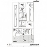 Lampa zewnętrzna Nordlux Concordia | Słupek ogrodowy antracytowy