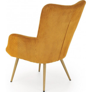 Fotel uszak Amaro Halmar | Musztardowy | Komfortowy Design