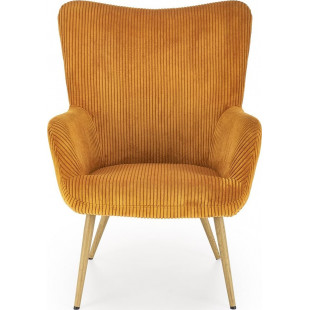 Fotel uszak Amaro Halmar | Musztardowy | Komfortowy Design