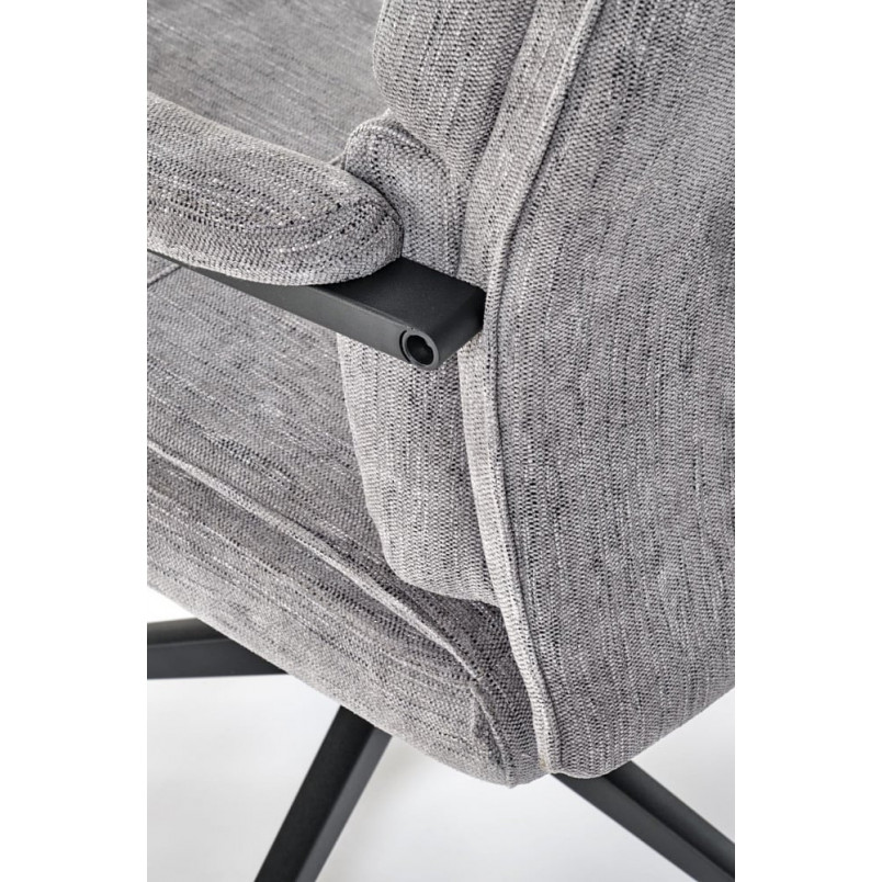Fotel gabinetowy Adriano Halmar | Szary, Ergonomiczny