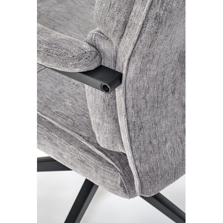 Fotel gabinetowy Adriano Halmar | Szary, Ergonomiczny