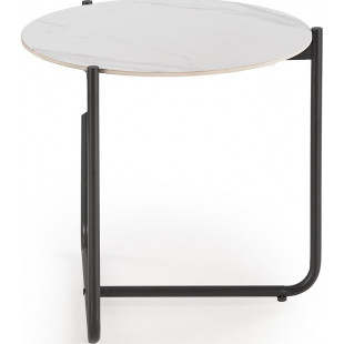 Stolik boczny Acuna Halmar | Biały marmur, 50cm