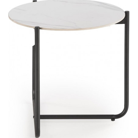 Stolik boczny Acuna Halmar | Biały marmur, 50cm