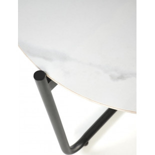 Stolik boczny Acuna Halmar | Biały marmur, 50cm