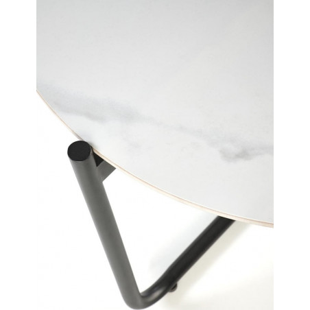 Stolik boczny Acuna Halmar | Biały marmur, 50cm