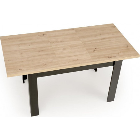 Stół rozkładany Bagio 120-160cm Halmar | Dąb Artisan / Czarny