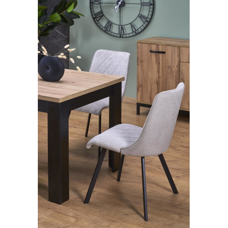 Stół rozkładany Bagio 120-160cm Halmar | Dąb Artisan / Czarny