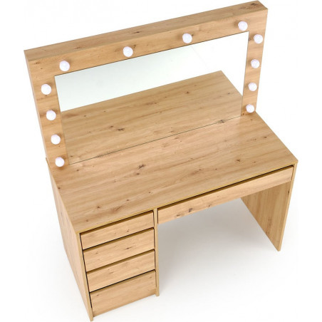 Toaletka Halmar Hollywood XL | 120x55cm, Dąb Aristan