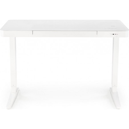 Biurko Halmar B52: Regulacja wysokości, USB, Białe 120x60