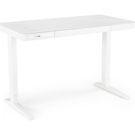 Biurko Halmar B52: Regulacja wysokości, USB, Białe 120x60