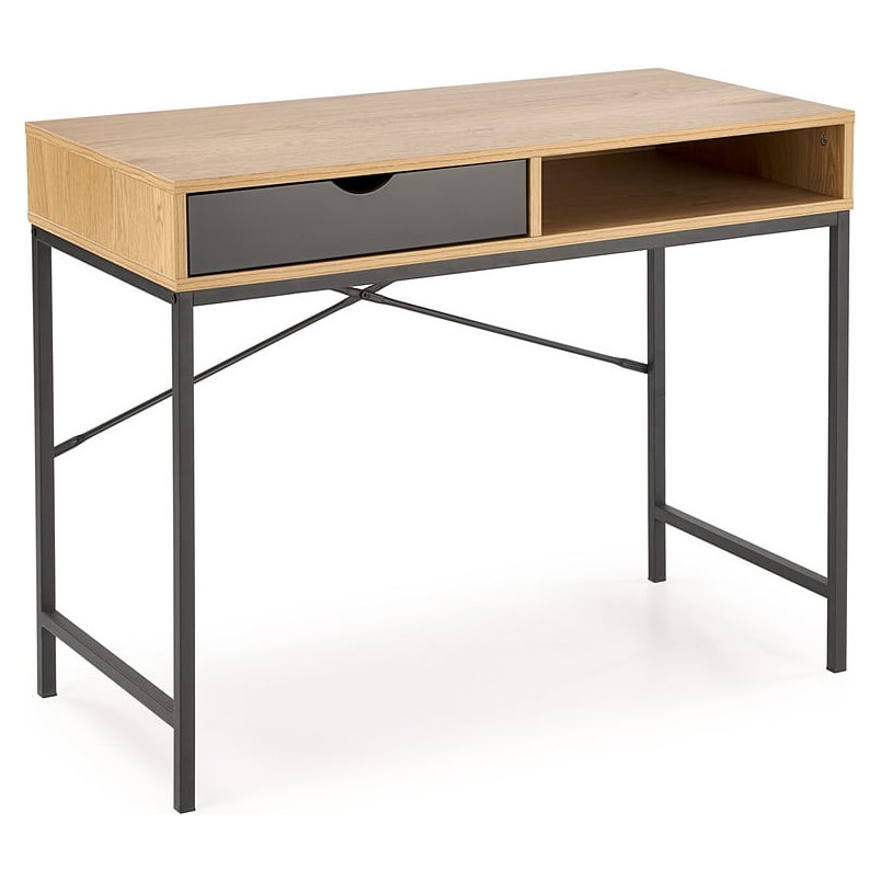 Biurko Halmar B50: Naturalny design, szuflada i półka - Kup teraz!