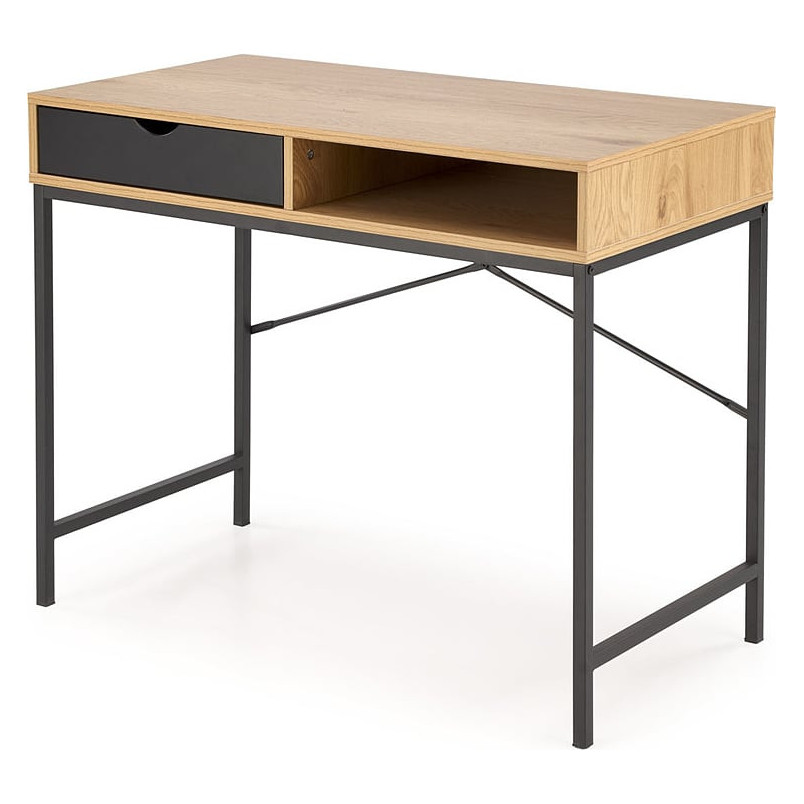 Biurko Halmar B50: Naturalny design, szuflada i półka - Kup teraz!