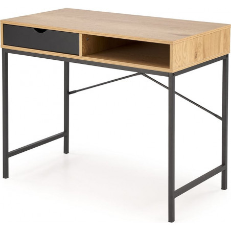 Biurko Halmar B50: Naturalny design, szuflada i półka - Kup teraz!