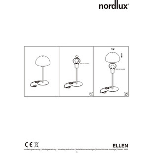 Lampa stołowa Ellen biała Nordlux | Skandynawski design