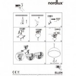 Lampa wisząca skandynawska Ellen biała Nordlux | Kup teraz
