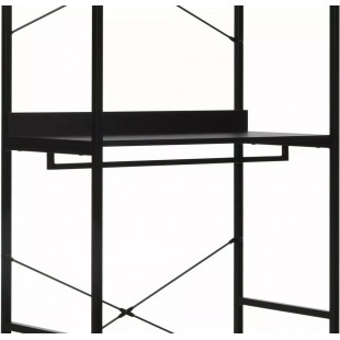 Regał stojący z wieszakami Rin A 80x40x200cm czarny Signal