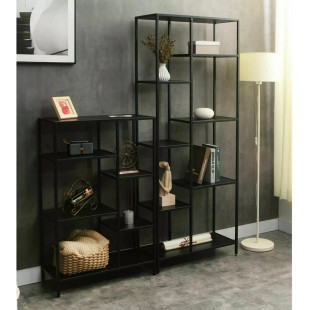 Regał loft na nóżkach Costa 178x70cm czarny Signal