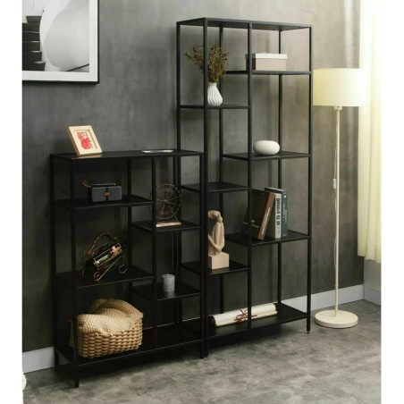 Regał loft Costa czarny Signal - Styl industrialny | Sklep z meblami