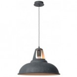 Lampa Wisząca Industrialna Markit | Szara | Lucide