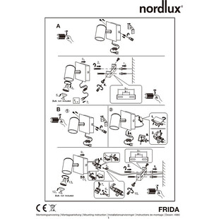 Kinkiet Nordlux Frida biały - Skandynawski design z włącznikiem