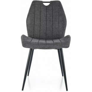 Krzesło tapicerowane z uchwytem Arco ciemny szary Signal