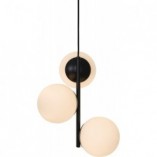 Lampa wisząca Nordlux Lilly | Szklane kule, czarno-biała