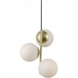Lampa wisząca Lilly - szklane kule, mosiądz, Nordlux | Sklep