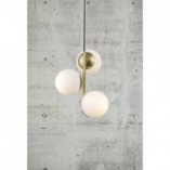 Lampa wisząca Lilly - szklane kule, mosiądz, Nordlux | Sklep